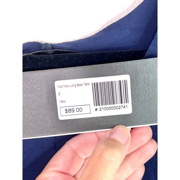 Designer RUTI Navy Nola Long Basic Tank Size 8 (Ruti Size 2) NWT - Picture 4 of 16